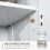Homcom HOMCOM Kitchen Cupboard Storage Cabinet with Adjustable Shelves, White 4