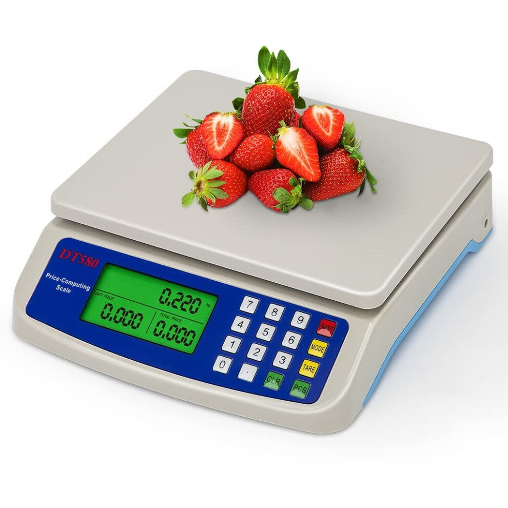 (30kg-1g) 30kg/1g Digital Kitchen Weighing Scales LCD Digital Precision Scales Electronic Price Computing Commercial Shop Scale Food Ingredients Weighing Scale