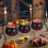 (Halloween Decorations) Witches Cauldron Serving Bowls On Rack, Halloween Decor 1