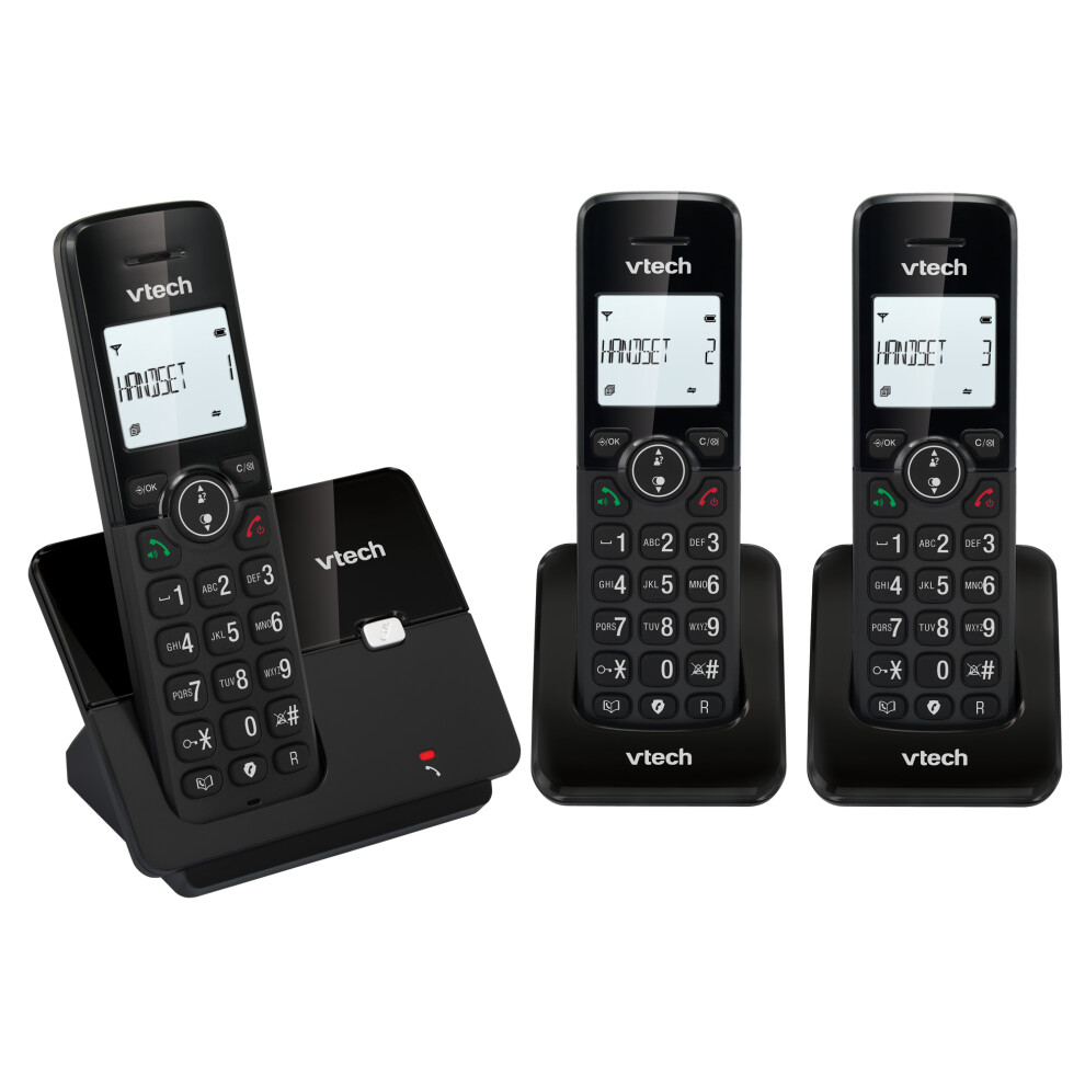 Vtech Cs2002 Trio Digital Cordless Home Telephone Dect Caller Id Black 4897027125733