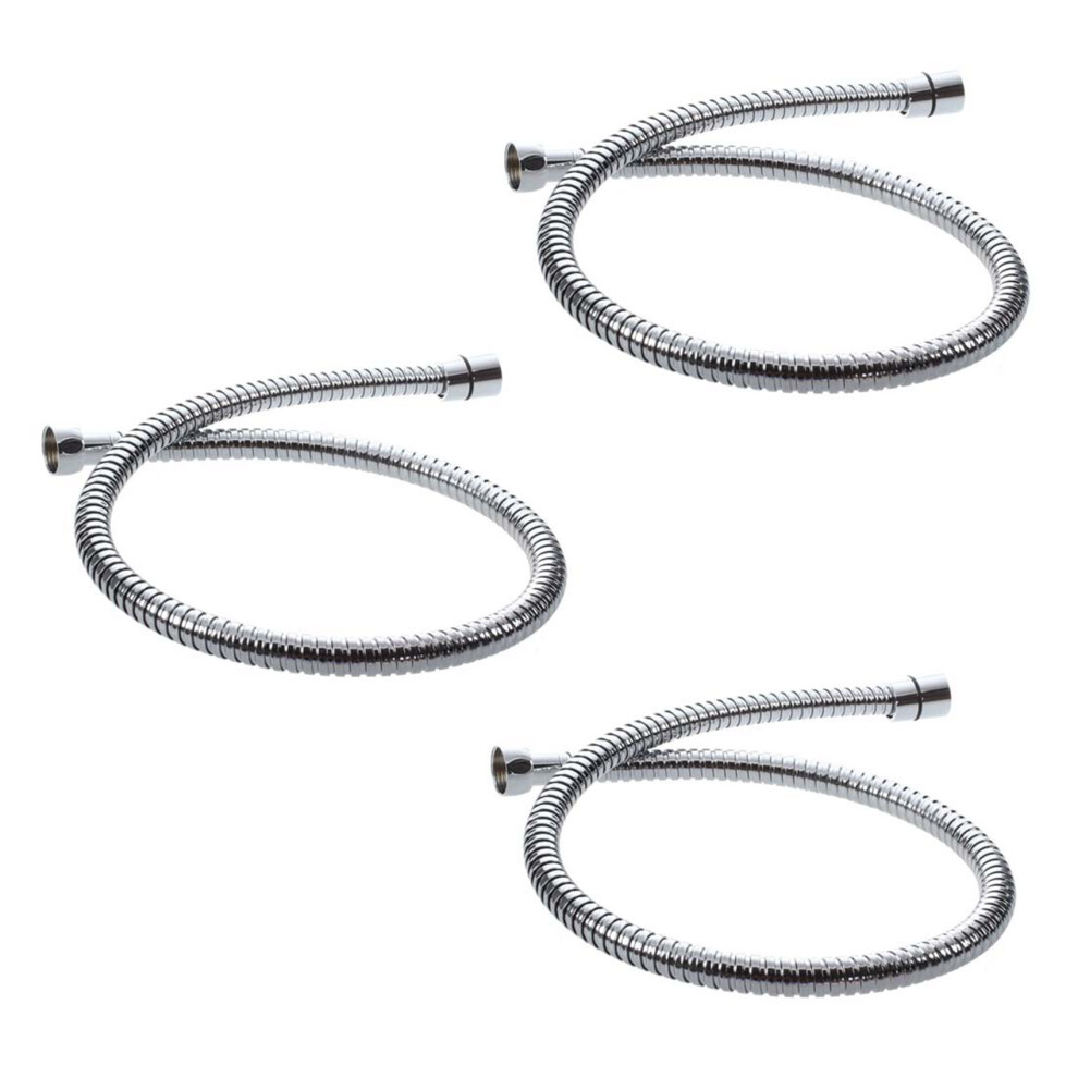 Photos - Other Bathroom Accessories 3X 80 cm FleXible Stainless Steel Bathroom Water Shower Hose
