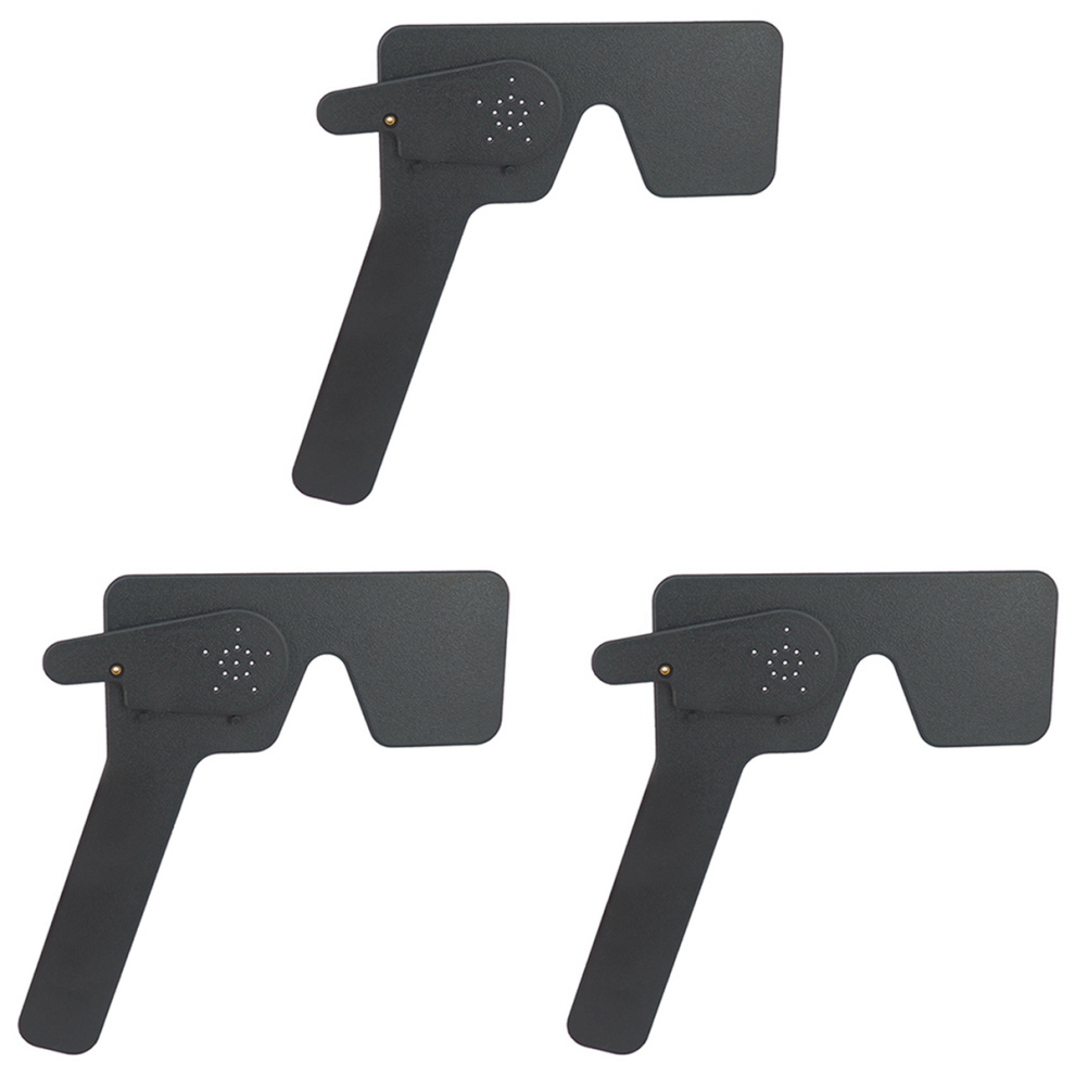 Exogio Black 3X Professional Ophthalmic Lorgnette 17 Pinhole Plastic Vision Test Eye Occluder