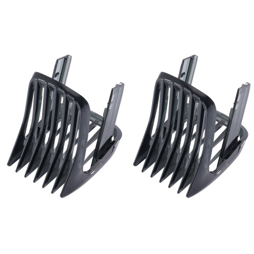 2X for Hair Clipper HC3400 HC3410 HC3420 HC3422 HC3426 HC5410 HC5440 HC5447 HC5450/7452 Attachment Comb Black