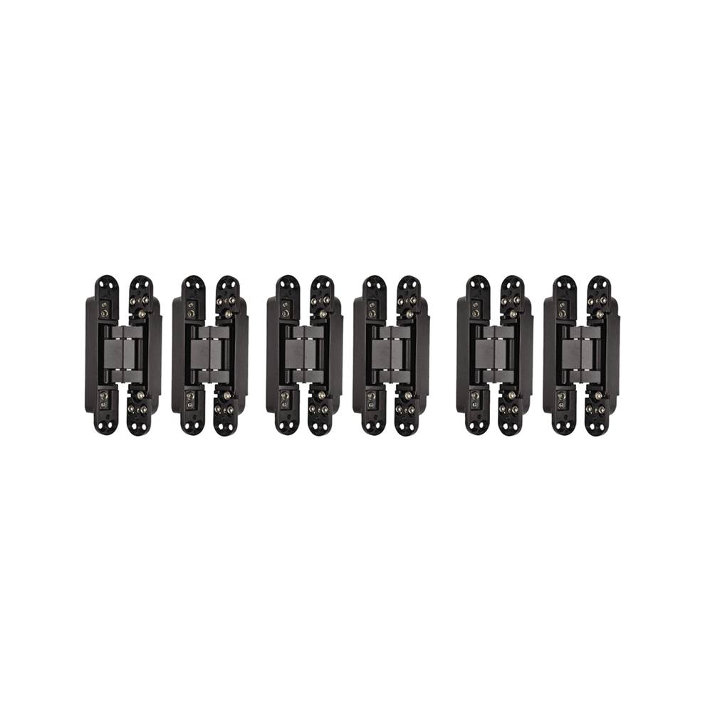 6Pcs 6 Inch Concealed Door Hinges Invisible Hinges Concealed Hinges 180 Degree Swing Hinge 3 Way Adjustable Butt Hinge A 4852494552093