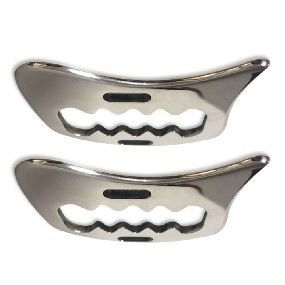 2X Stainless Steel Gua Sha Scraping Massage Tool Soft Tissue Mobilization Body Pain Scraping Tool