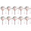 10X Kids Percussion Lollipop Drum, 6Inch 1