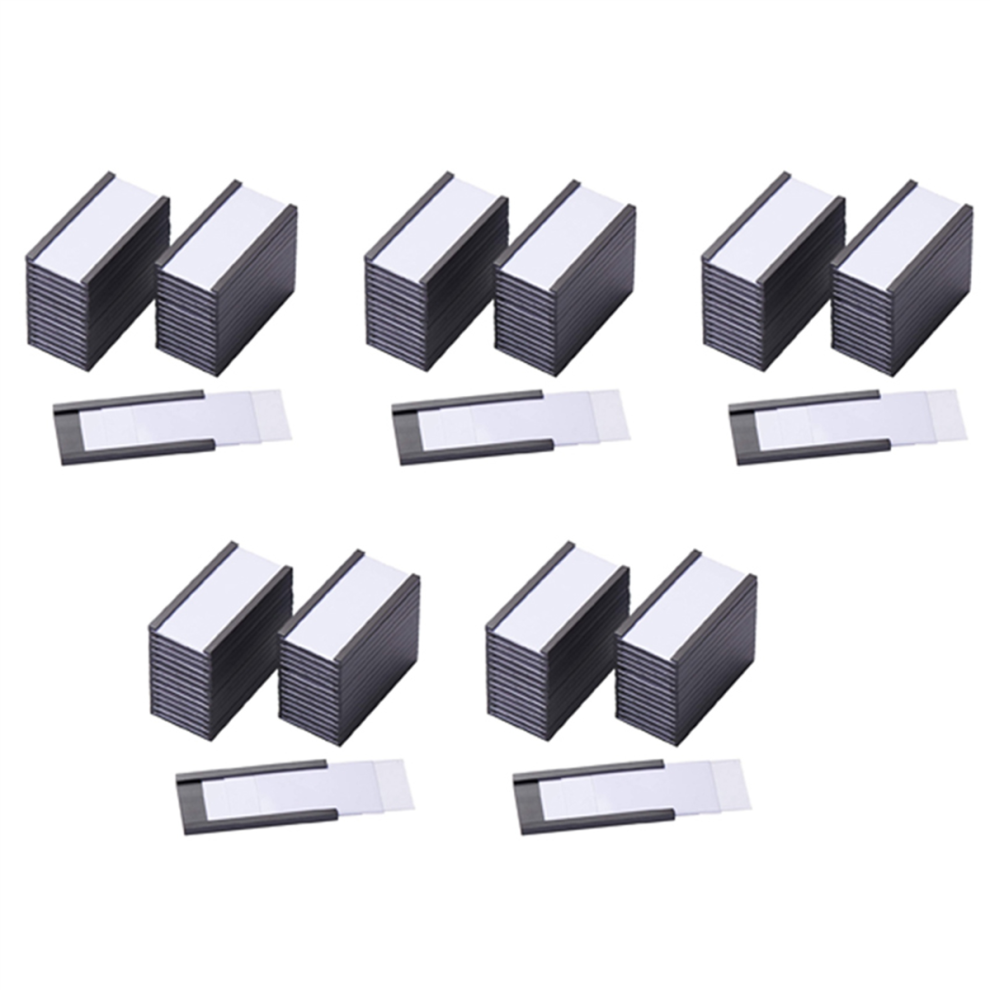 Photos - Other Office Equipment 250Pcs Magnetic Label Holders with Magnetic Data Card Holders with Clear Plastic Protectors for Metal Shelf (1 x 2 Inch)
