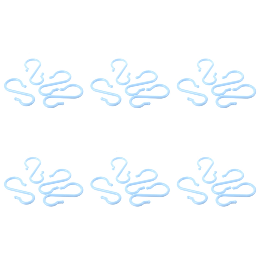 Blue Plastic Punch Cup Bowl S Shaped Hooks 24 Pcs 4852494552765
