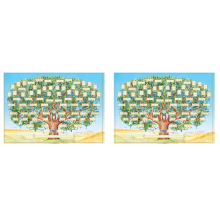 2X Family Tree Chart to Fill in 6 Generation Genealogy Poster Blank Fillable Ancestry Chart,Print Family Tree Picture A