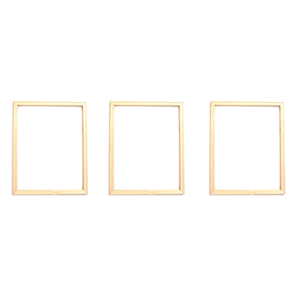 3X 40X50 cm Wooden Frame DIY Picture Frames Art Suitable for Home Decor Painting Digital Paintings