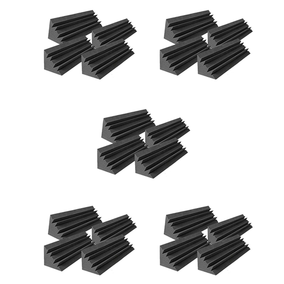 20 Pcs Acoustic Panels Studio Acoustic Soundproof Foam,Sound Treatment Bass Trap Corner,Sound Panels Wedges,12X12x48cm 4852494558408