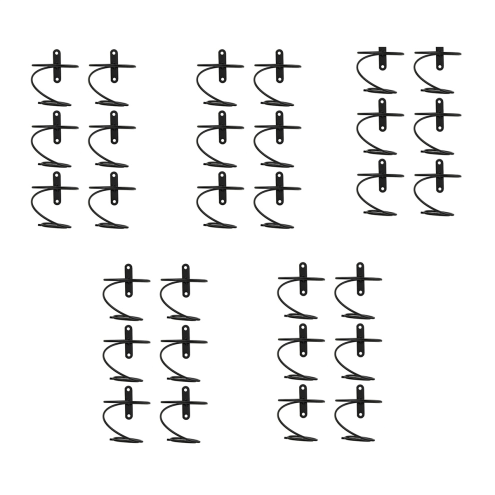 Pack of 30 Wall Mounted Wine Racks - Red Wine Bottle Display Holder with Screws, Metal Hanging Wine Rack Organizer-image-OPC-PDPMBKS-NEW