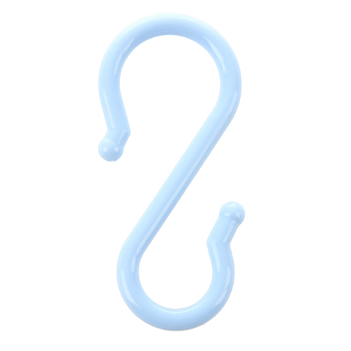 Blue Plastic Punch Cup Bowl S Shaped Hooks 16 Pcs 1