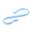 Blue Plastic Punch Cup Bowl S Shaped Hooks 16 Pcs 3
