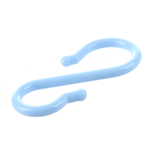 Blue Plastic Punch Cup Bowl S Shaped Hooks 16 Pcs 2