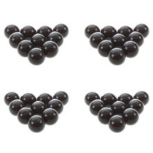 40 Pcs Marbles 16mm Glass Marbles Knicker Glass Balls Decoration Color Nuggets Toy Black