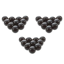 30 Pcs Marbles 16mm Glass Marbles Knicker Glass Balls Decoration Color Nuggets Toy Black