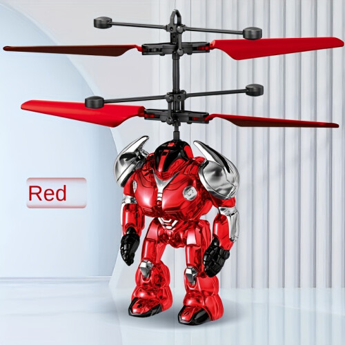 (RED) Warrior Induction Flying Robot with Intelligent Sensing, Light and Gesture Control