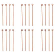 12 Pair Wood Mallets Percussion Sticks for Energy Chime, Xylophone, Wood Block, Glockenspiel and Bells