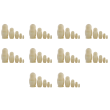 10X Unpainted Russian Nesting Dolls DIY Blank Nesting Dolls Unfinished Nesting Doll Matryoshka Nesting Dolls for Kids