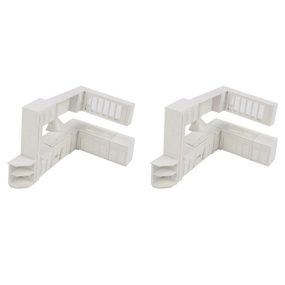 Photos - Other Toys 2X Doll House Miniature Cabinet Kitchen Furniture Molds Home Decor Kit