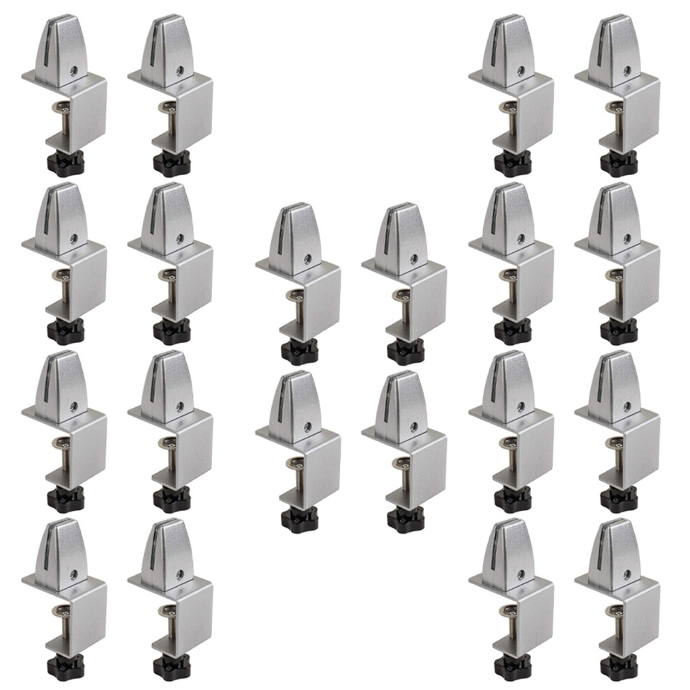 Photos - Other Office Equipment 20Pcs Sneeze Guard Clamp Bracket Desk Partition Clamp for 1/8Inch to 1Inch Thick Acrylic Panels Adjustable C Shape Clamp
