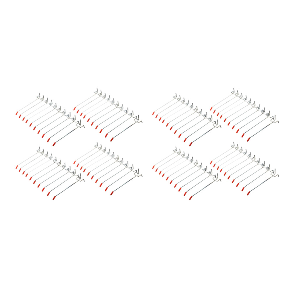 80Pcs Single Hooks 150Mm Board Slat Wall Retail Display Shop Peg Fits 25Mm 4852180931478