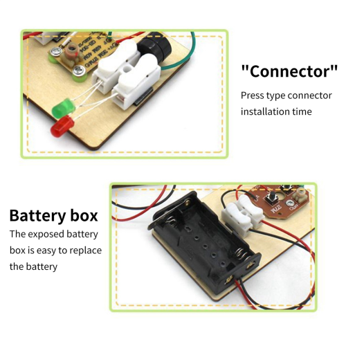 5X STEM Kits, Learn Morse Code, Build A Telegraph Machine, Electric Circuit Experiment, Electricity Kit(No Battery) 2