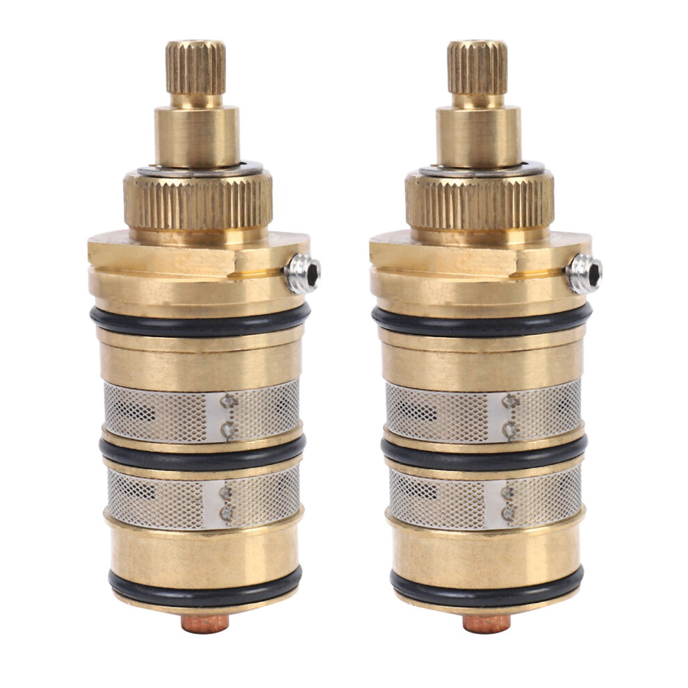 Photos - Other Bathroom Accessories 2X Brass Bath Shower Thermostatic &Handle for Mixing Valve Mixer Shower Bar Mixer Tap Shower Mixing Valve