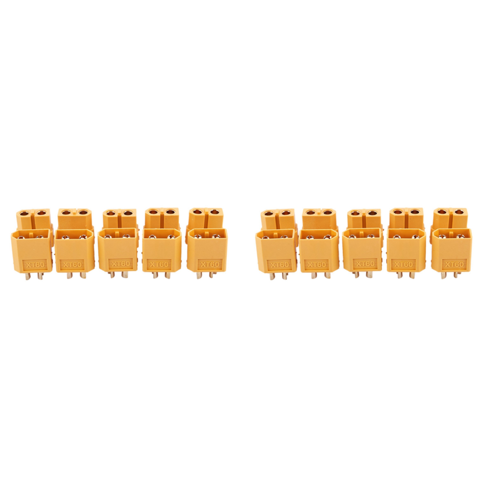 10 Pairs Rc Xt60 Male & Female Pair Battery Connector + Heat Shrink 4852180938392
