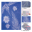 219 Pieces Sun Print Paper Cyanotype Paper Kit, Solar Drawing Paper Sensitivity Nature Printing Paper 6