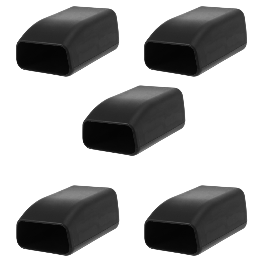 5X Silicone Seat Belt Cover Scratch Prevention Washable Silicone Cover Buckle Cover Black 4852180936374