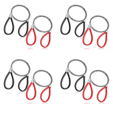 8 Pcs PVC Pipe Cable Saw Stainless Steel Wire Saw Hand Pocket String Rope Saw Emergency Survival Wire Saw Cutting Tool