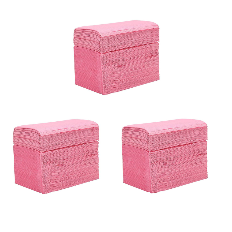 Exogio Pink 375Pcs Absorbent Tattoo Tablecloth Disposable Tattoo Cloth Towel Cleaning Pad Waterproof Paper Tablecloth Pad