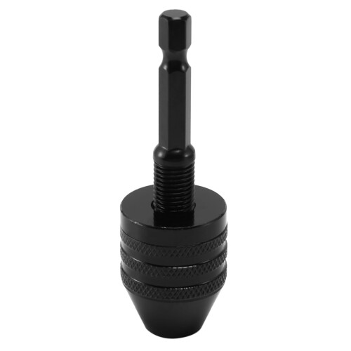 2X 0.3-8mm 1/4 Inch Keyless Drill Chuck Screwdriver Impact Driver Adaptor Hex Shank Drill Grinder 2