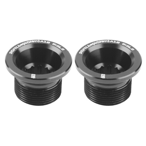 2X for Hollowgram SiSL2 Crankbolt Kit - Black - KP251/