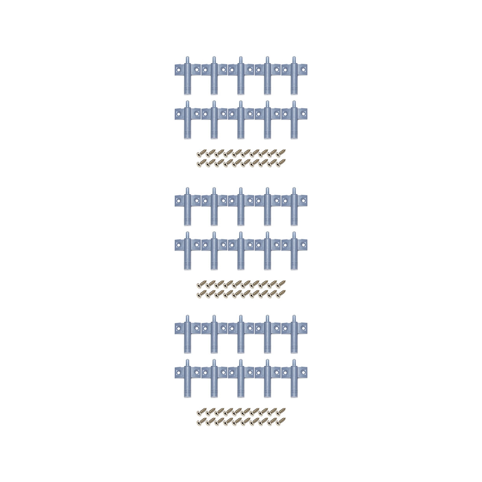 30X Soft Quiet Close Kitchen Cabinet Door Drawer Closer Damper Buffers+Screws Grey 4852180942870