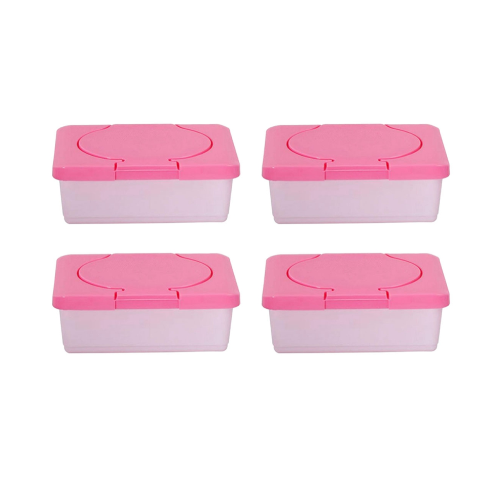 4X Dry & Wet Tissue Paper Case Care Baby Wipes Napkin Storage Box Holder Container Exogio