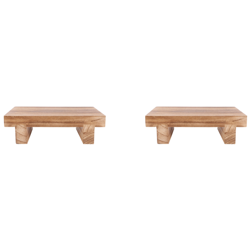 2X Wooden Step Stool For Adults, Bed Stool For High Beds, Kitchen, Bathroom, Closet, Great Wood Step Stool For Adults 4852180943549