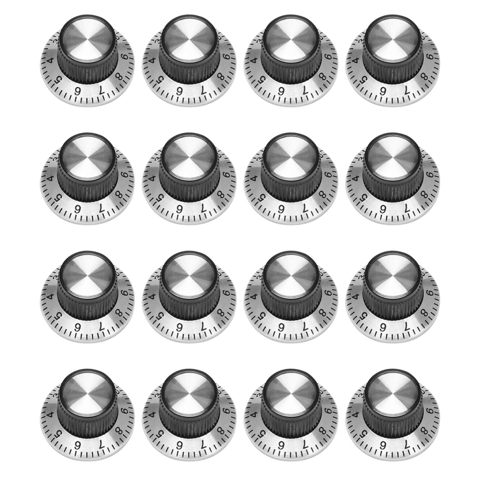 16 X Potentiometer Pot Metal Knob With 0-9 Turntable For 6Mm Shaft Knob 4852180944119