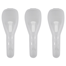 3-Pack Transparent PP Shaver Travel Case 17x6x3.5 cm - Portable Razor Storage Box (Shaver Not Included)