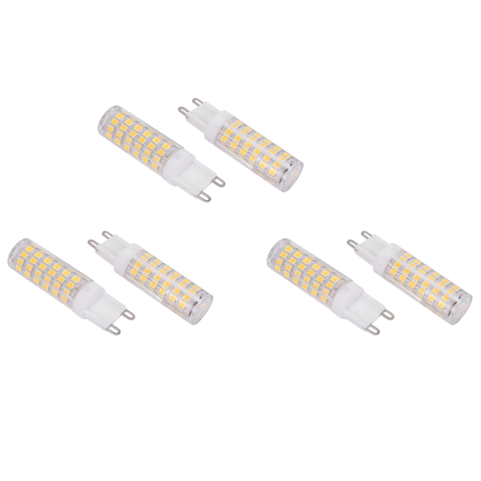 Exogio 10W G9 100 Led Bulbs Led Corn Bulbs Ceramic, No Flicker, Wide Beam Angle, 6Pcs Natural Light/White