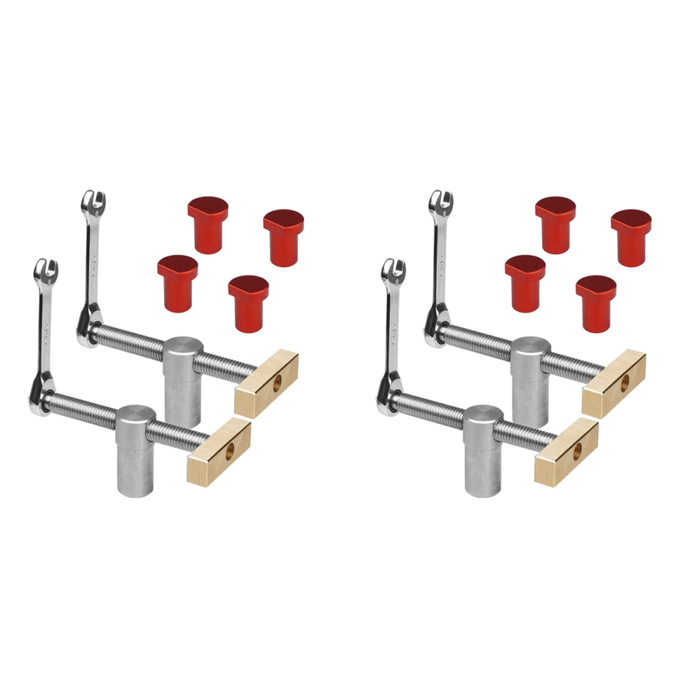 2X Woodworking Bench Dog Clamps With Bench Dog Stop Sets, Clip Clamp Fixture Vise Joinery Carpenter Tools(19Mm) 4852180941972