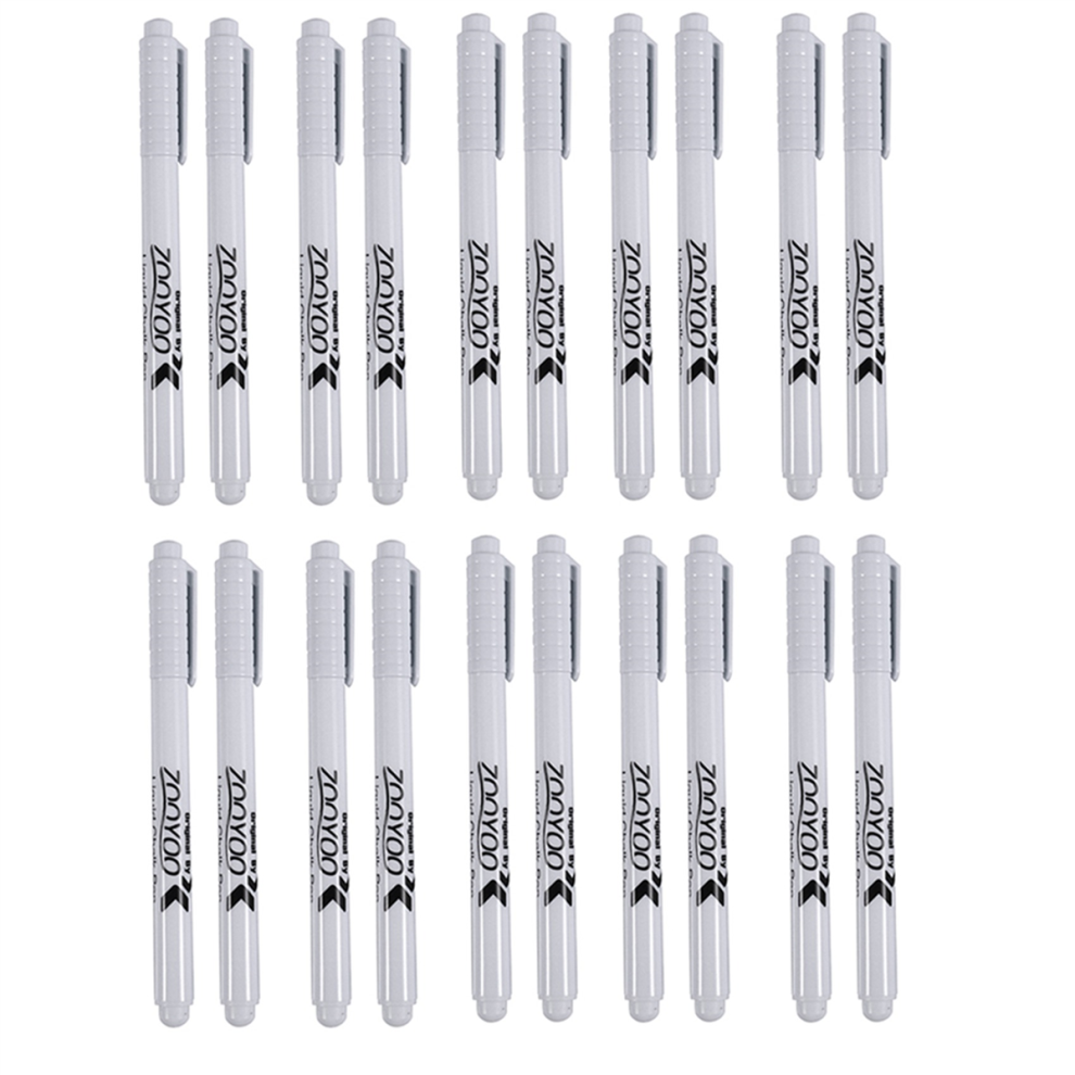 Exogio 20Pc Liquid Chalk Pen Marker For Glass Windows Chalkboard Blackboard White