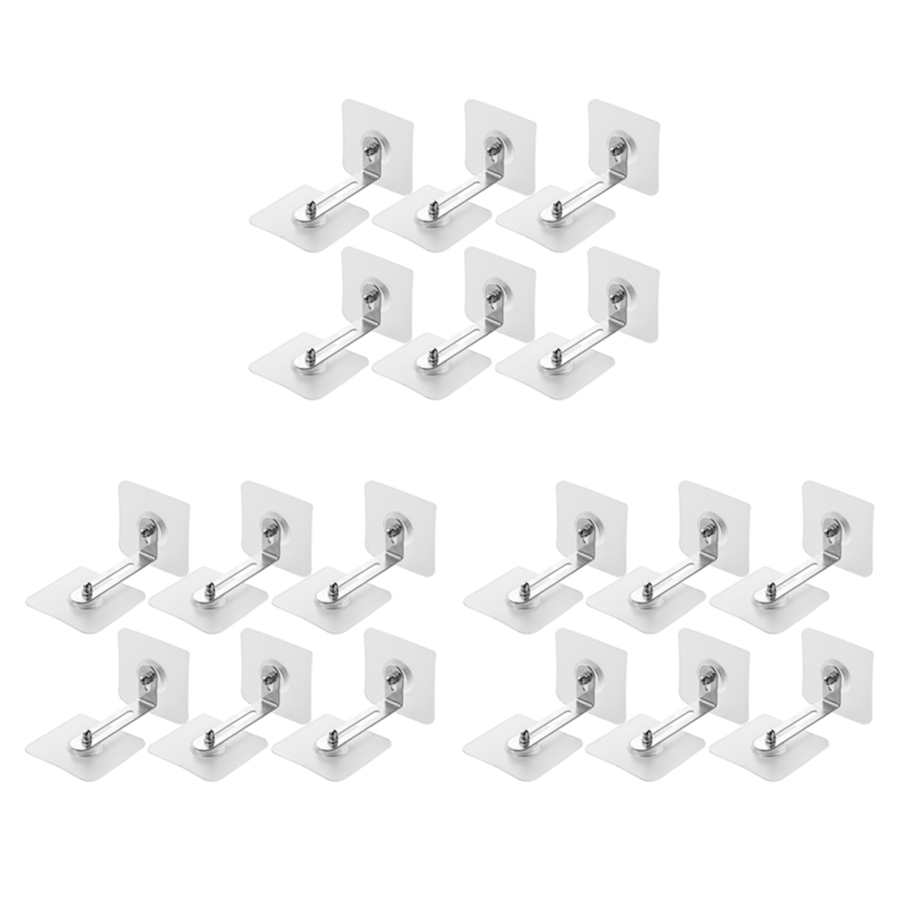 Furniture Anchors Wall Anchors, Anti Tip Furniture Anchors No Drill, Adhesive Furniture Wall Anchors For Baby 18 Pcs Exogio