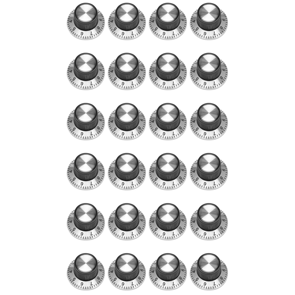 24 X Potentiometer Pot Metal Knob With 0-9 Turntable For 6Mm Shaft Knob 4852180945123