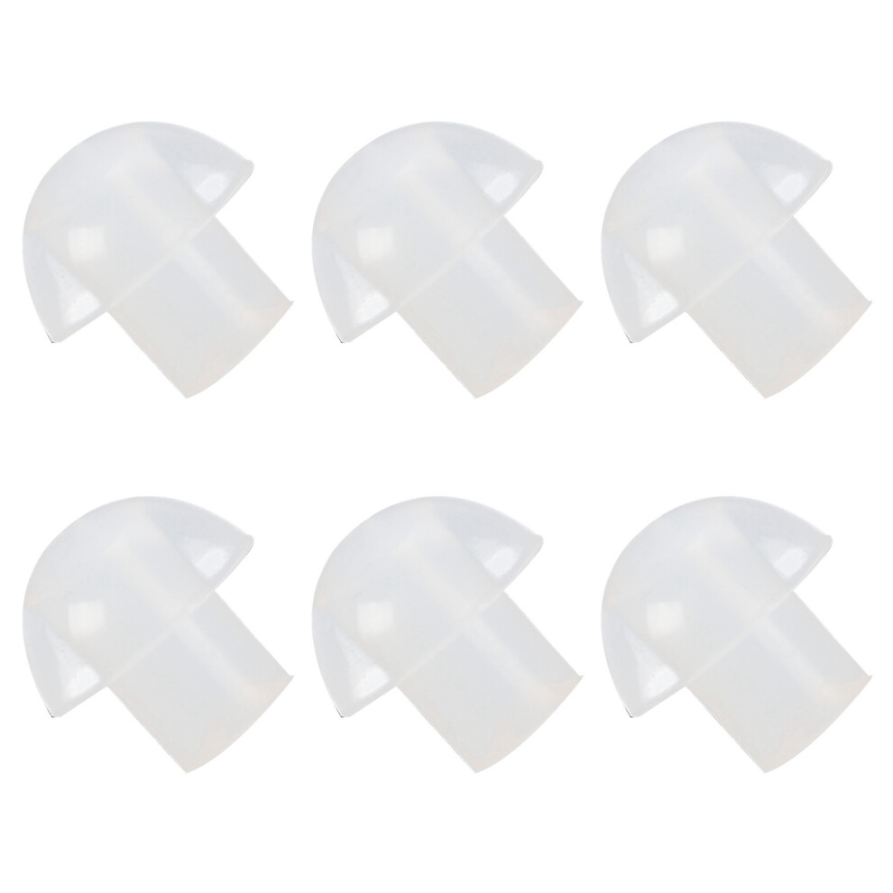 120Pcs Silicone In-Ear Earbuds Mushroom Eartip Ear Bud For Radio Earpiece Headset White 4852180949886