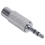 3Pcs 3.5mm Stereo Male to RCA Mono Female Audio Adapter,Silver 3