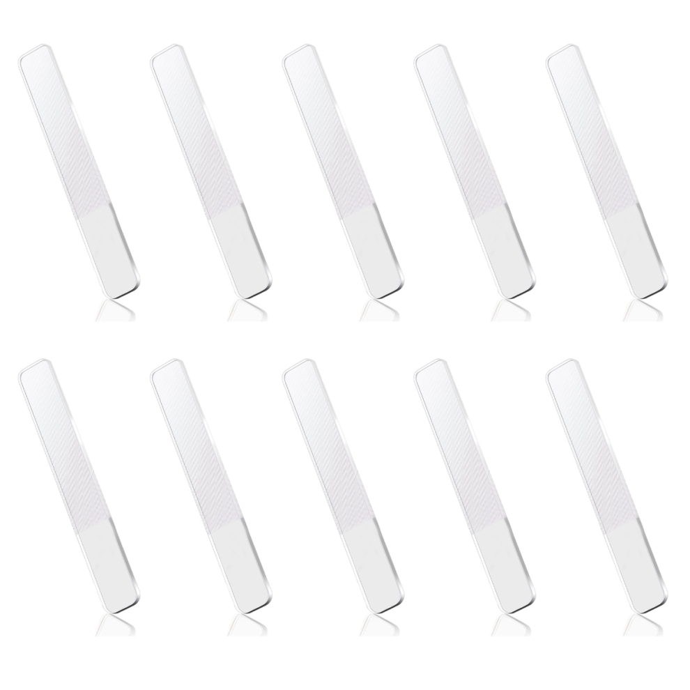 Exogio 10X Glass Nail Shiner - Nano Glass Nail Files Crystal Nail Buffer Shine Polisher For Natural Fingernails Toenails