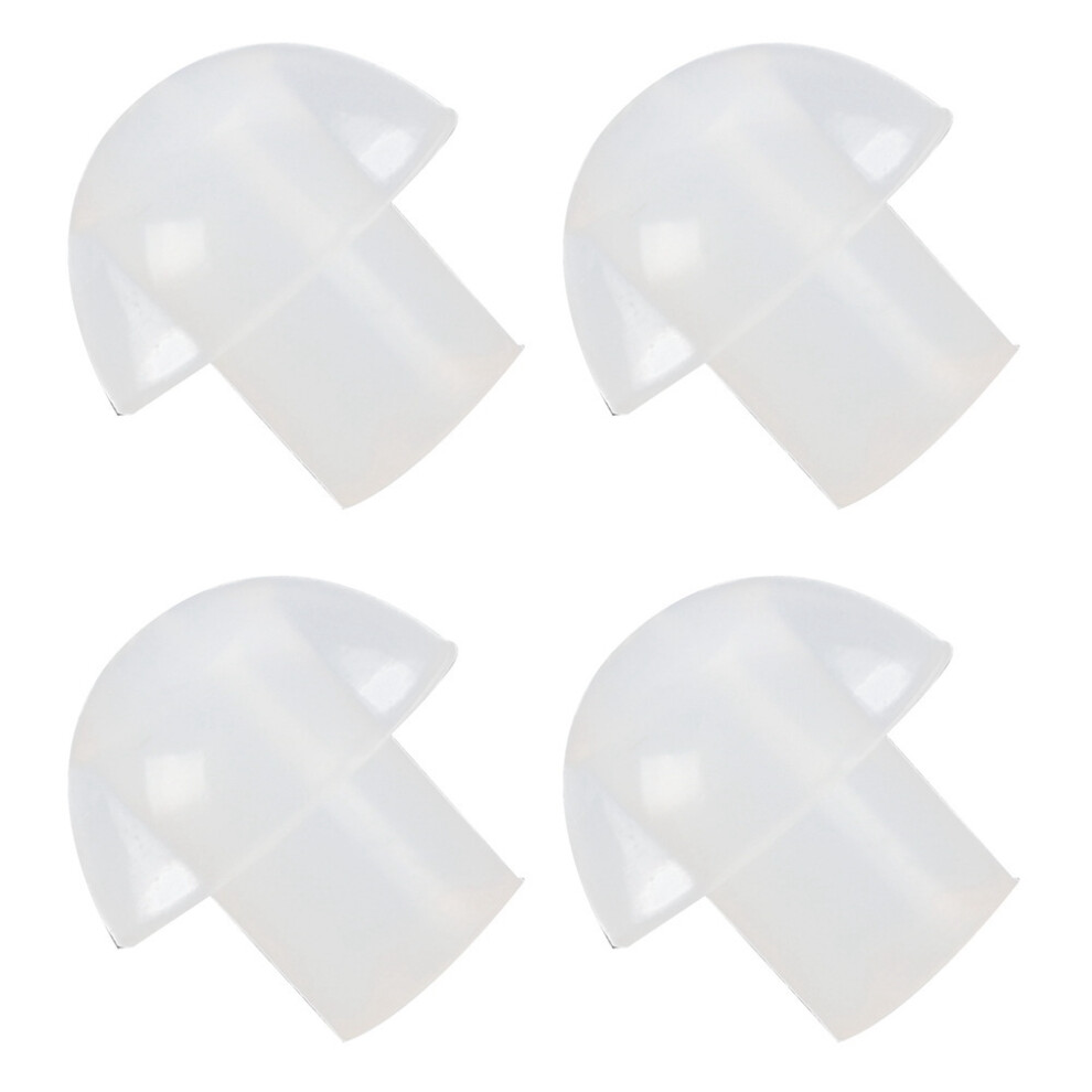 80Pcs Silicone In-Ear Earbuds Mushroom Eartip Ear Bud For Radio Earpiece Headset White 4852180950387